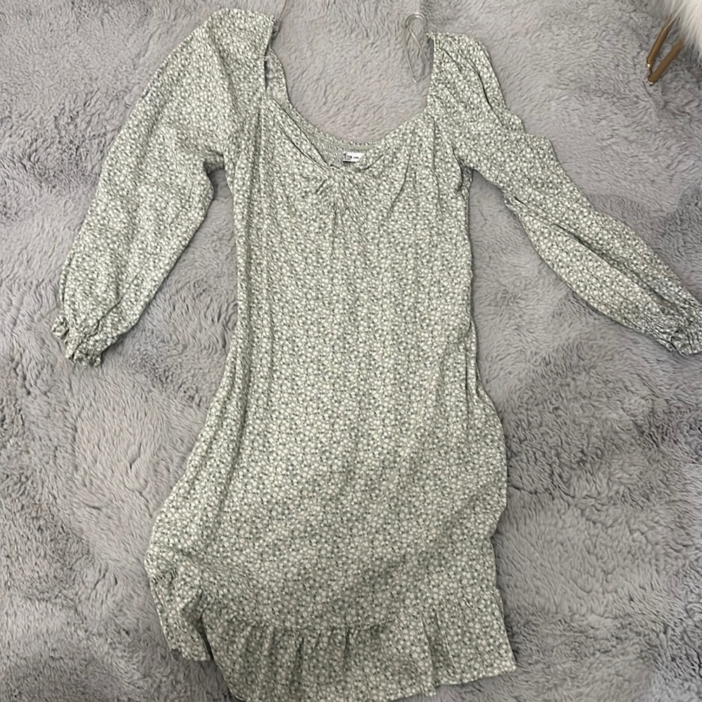 Green Floral Hollister Dress